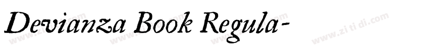 Devianza Book Regula字体转换